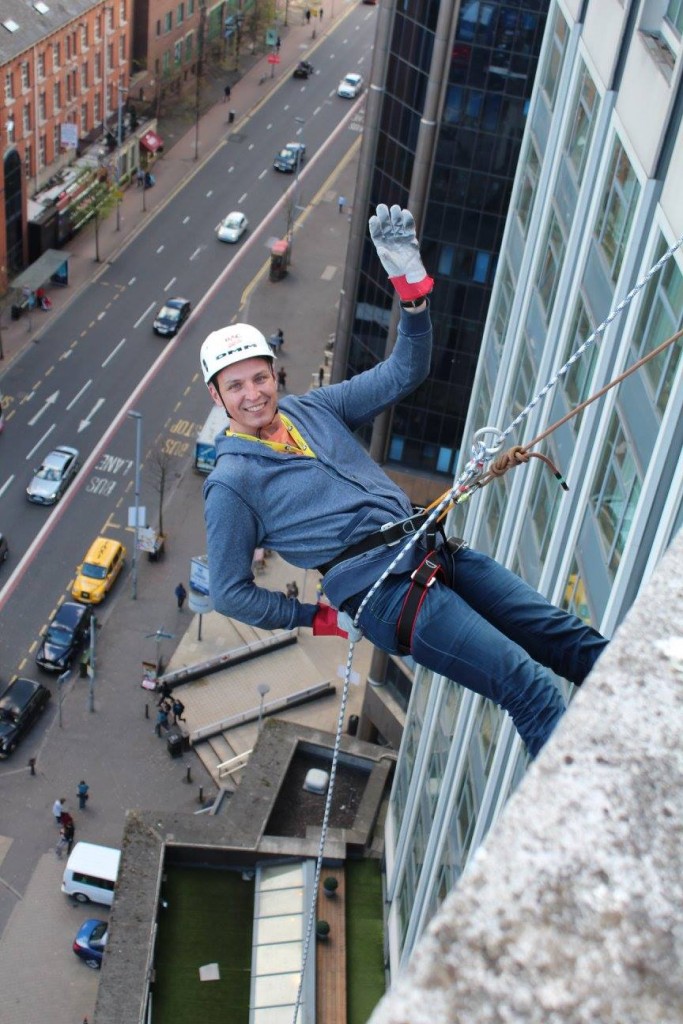 Fancy abseiling down a Belfast landmark one weekend, while studying English here?